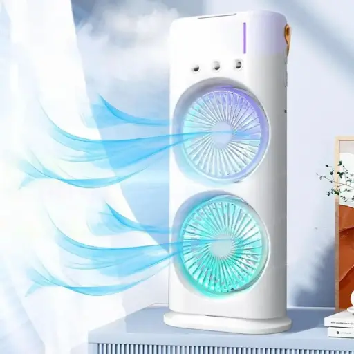 Plastic USB Rechargeable Mini Cooling Desk Fan, Size: Medium